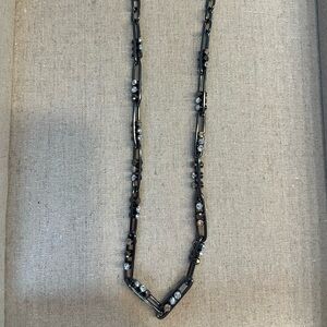 Stella & Dot Black Long Necklace